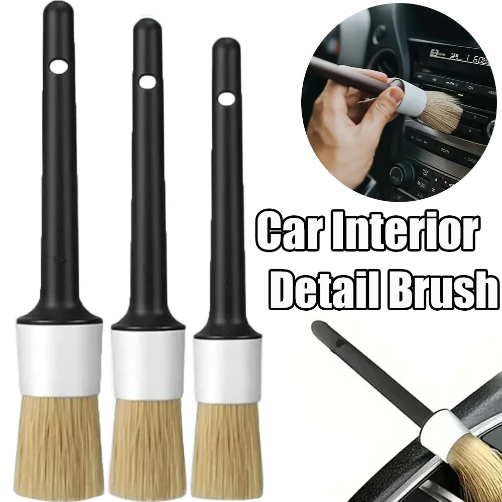 

Car Interior Pig Bristle Detail Brush Multifunctional Universal Cars Motorcycle Dashboard Gap Cleaning Brushes Moto Accessories