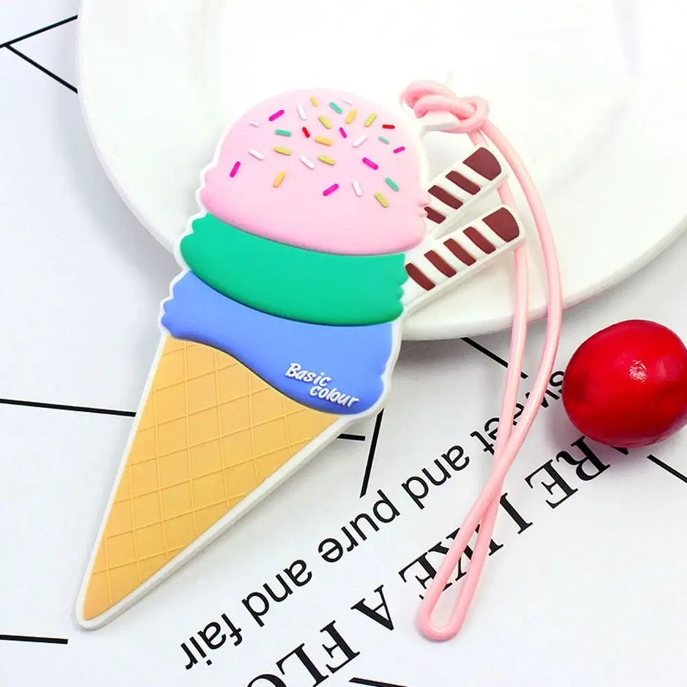 Boarding Pass Ice Cream Luggage Tag PVC Baggage Name Tags Airplane Suitcase Tag Address Label Aircraft Consignment Card Tag