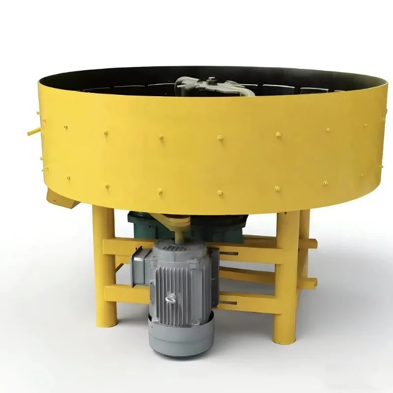 Construction Cement Concrete Mixer  Vertical Flat Mouth  Manual Discharge Pump and Motor Core Components