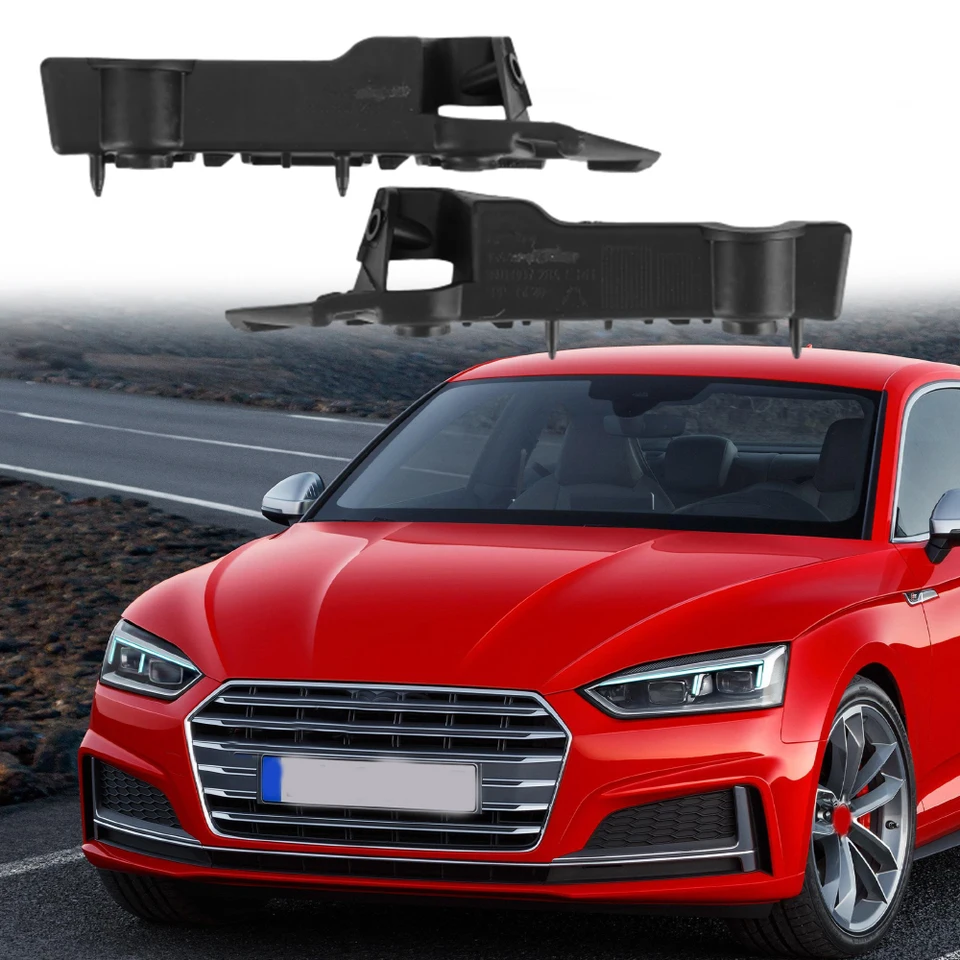 Soillar Front Bumper Fender Support Brackets Left & Right For Audi A5 S5 2008-2017 – Metal Pair