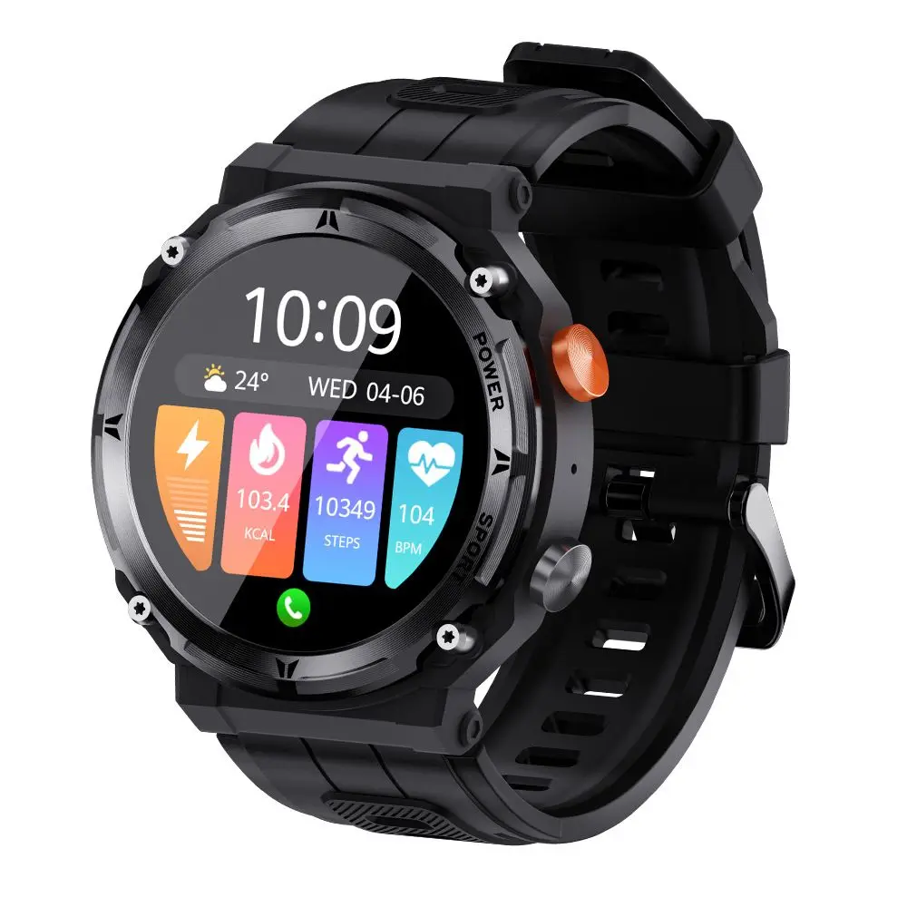 For iPhone 15 Plus 15 Pro Max 14 13 12 Smart Watch Men Outdoor Sport Smartwatch BT Call Voice Assistant Watch Heart Rate Monitor