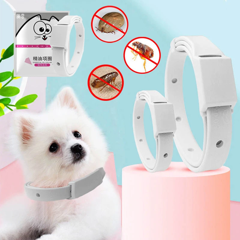 Anti Flea Tick Collar Antiparasitic 8Month Protection Adjustable Breakaway Pet Accessories Dog Collar Pet Anti Flea Pet Ring