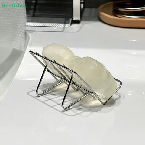 1Pcs Stainless Steel Laundry Soap Shelf Kitchen Dish Rack Household Draining Countertop Basin Soap Holder Bathroom Accessories