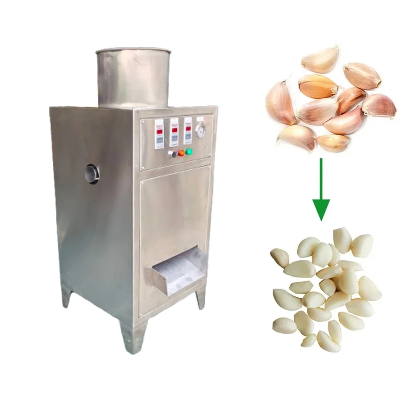 Fully Automatic Commercial Chain Type Stainless Steel High Capacity Garlic Peeling Machine Price