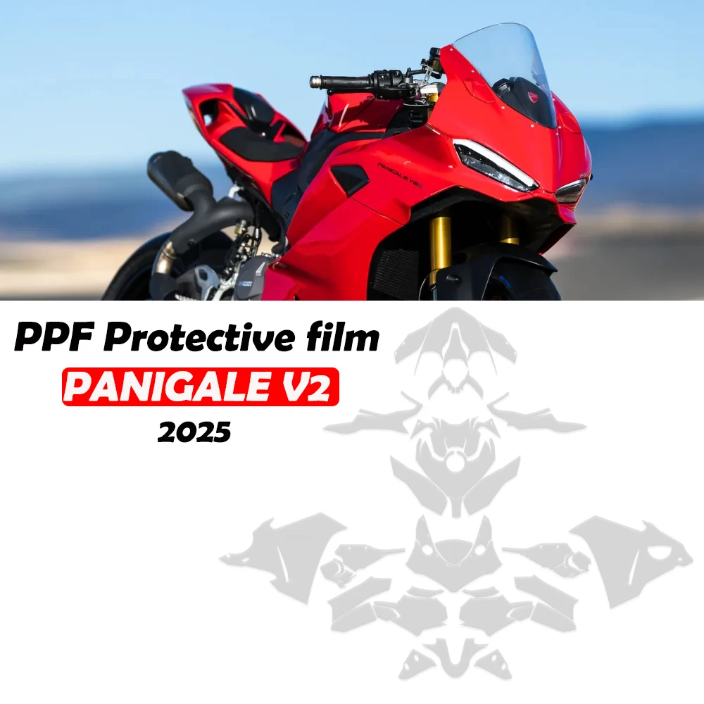 

New Panigale V2 PPF Protective Film Invisible Protective Film For DUCATI PANIGALE V2 v2 2025 PPF TPU Automatic Repair Film