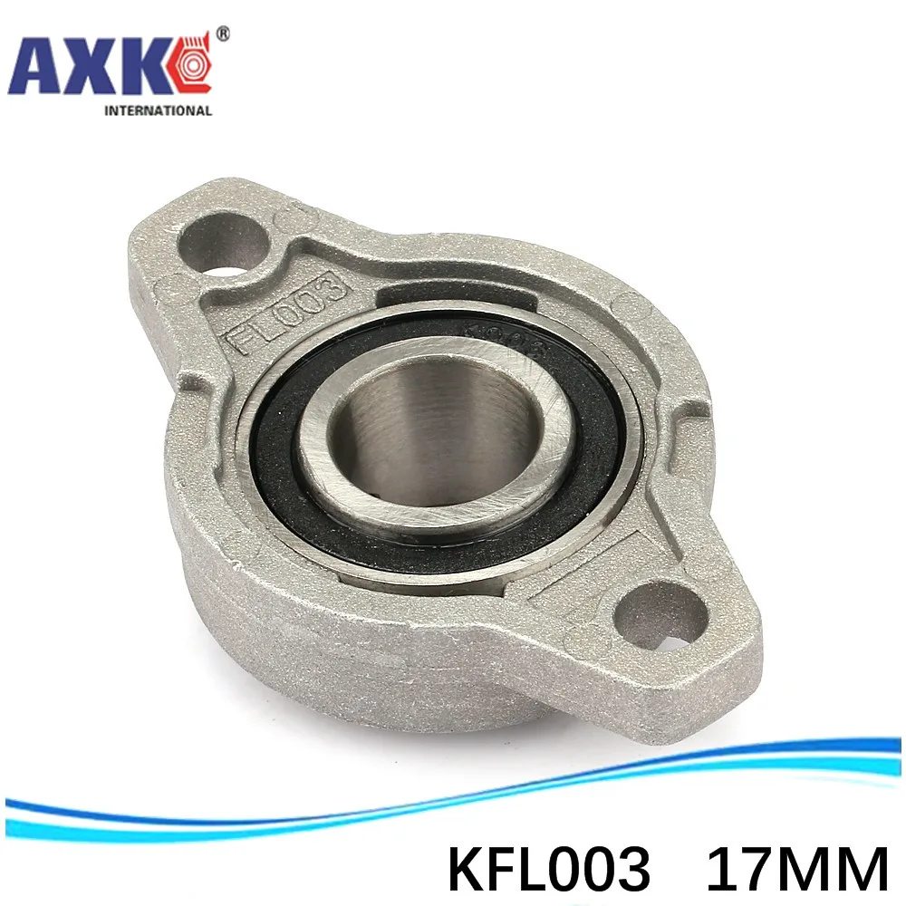 17 mm diameter zinc alloy bearing housings KFL003 flange bearing housings with pillow block