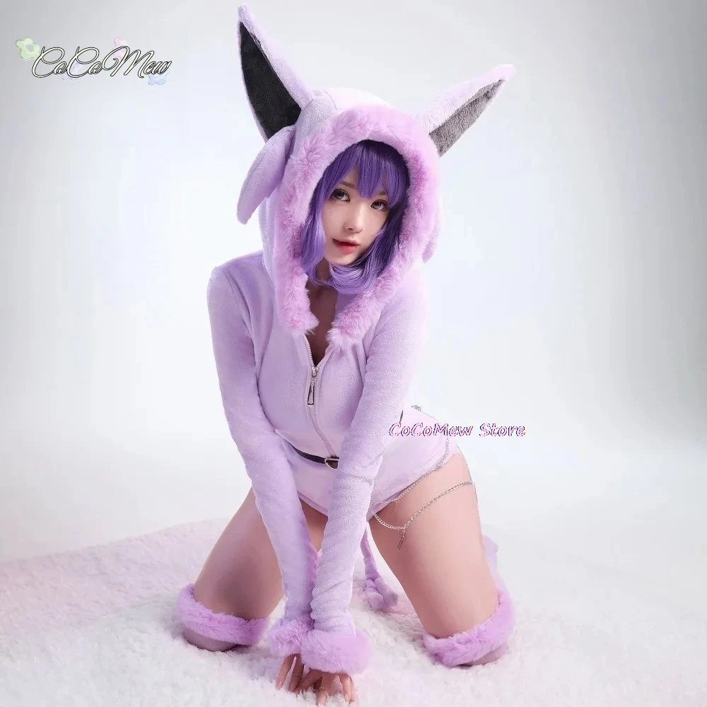 מתלבש קוספליי נשים תחפושת גוף רעם זנב גרביים חליפה מצוירת חמודה פלנל pajamas