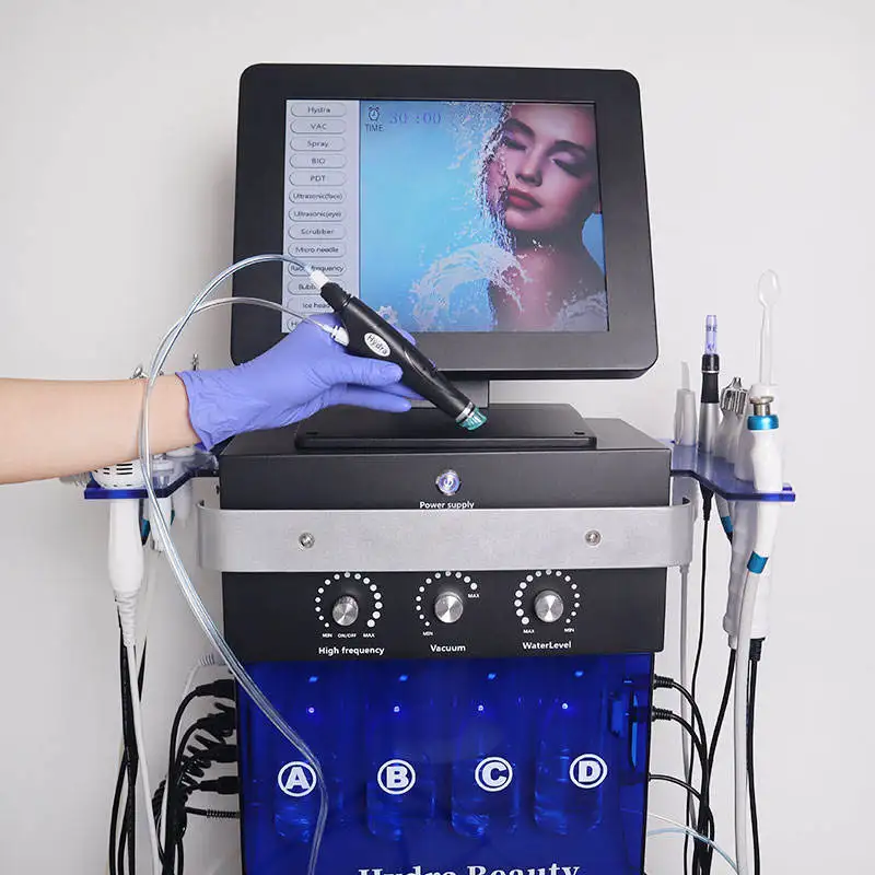 15 in 1 Face Cleaning Aqua Peel Hydro Oxigen Facial Machine Multi-functional  Hydro Facial Machine