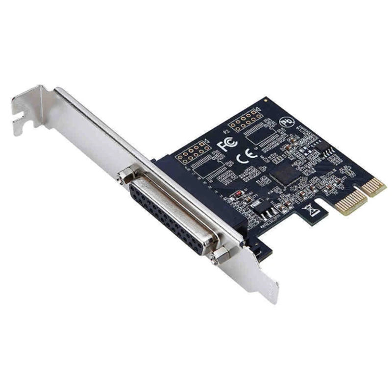 1 PCS High Quality Parallel Port DB25 25Pin Pcie Riser Card LPT Printer To PCI-E Express Card AX99100