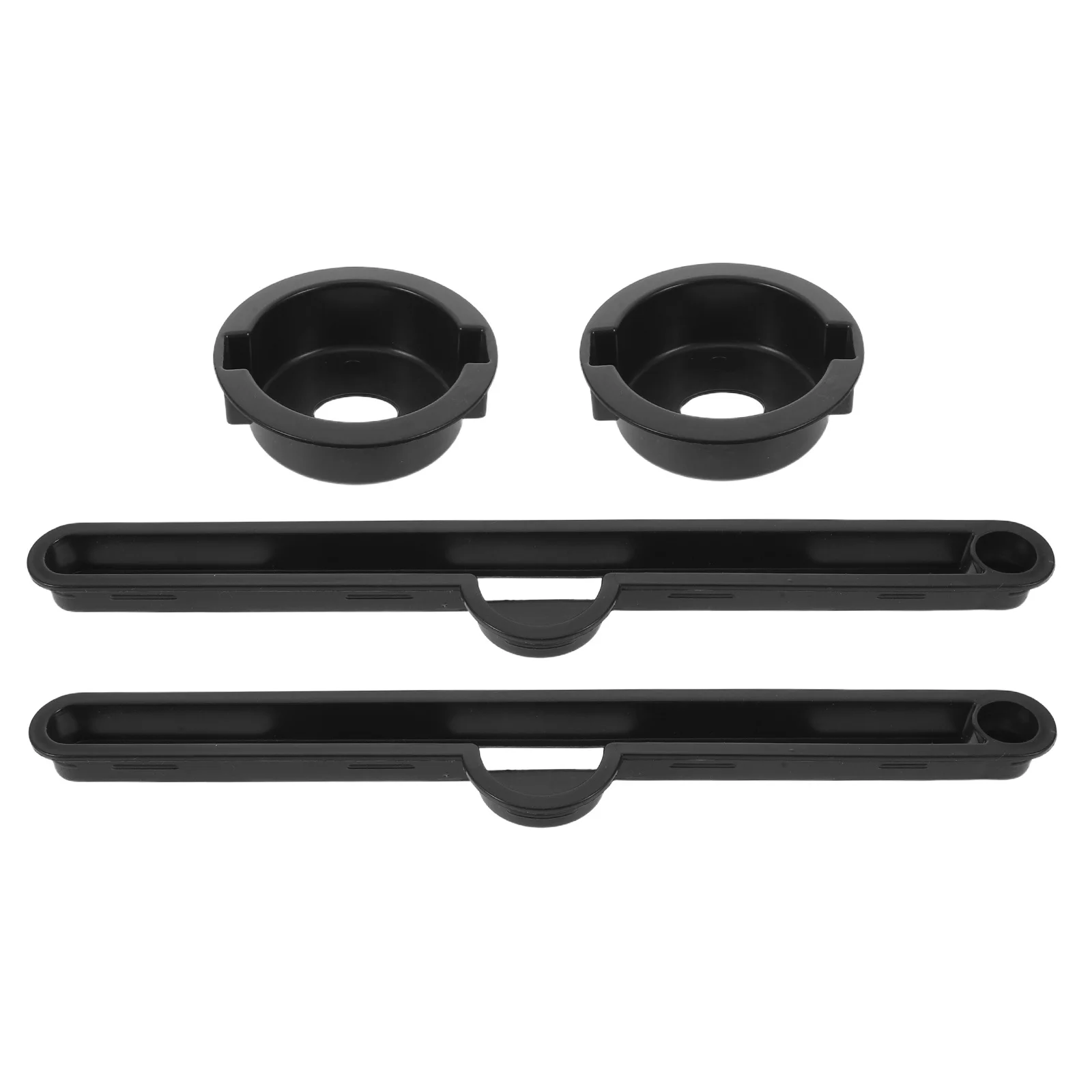 

2Sets Folding Desk Accessories Bed Laptop Table Cup Holder Card Slot Organizer Portable Plastic Anti-Scald Inserts Desk Slot