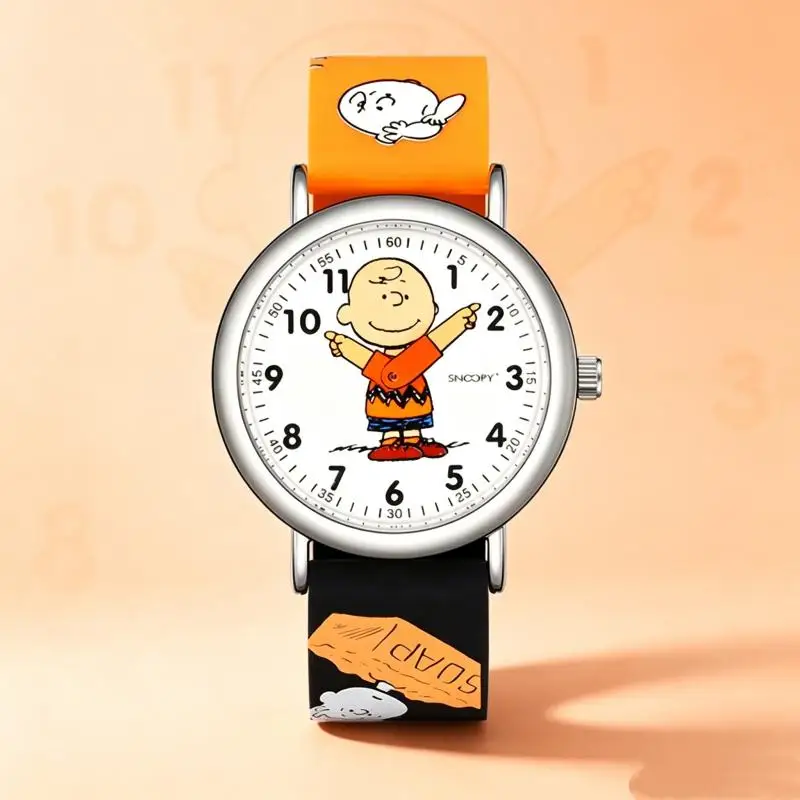 New Snoopy Watch Kawaii Cartoon Waterproof Watch Women Clothing Decoration Office Worker Fashion Watch Holiday Gift