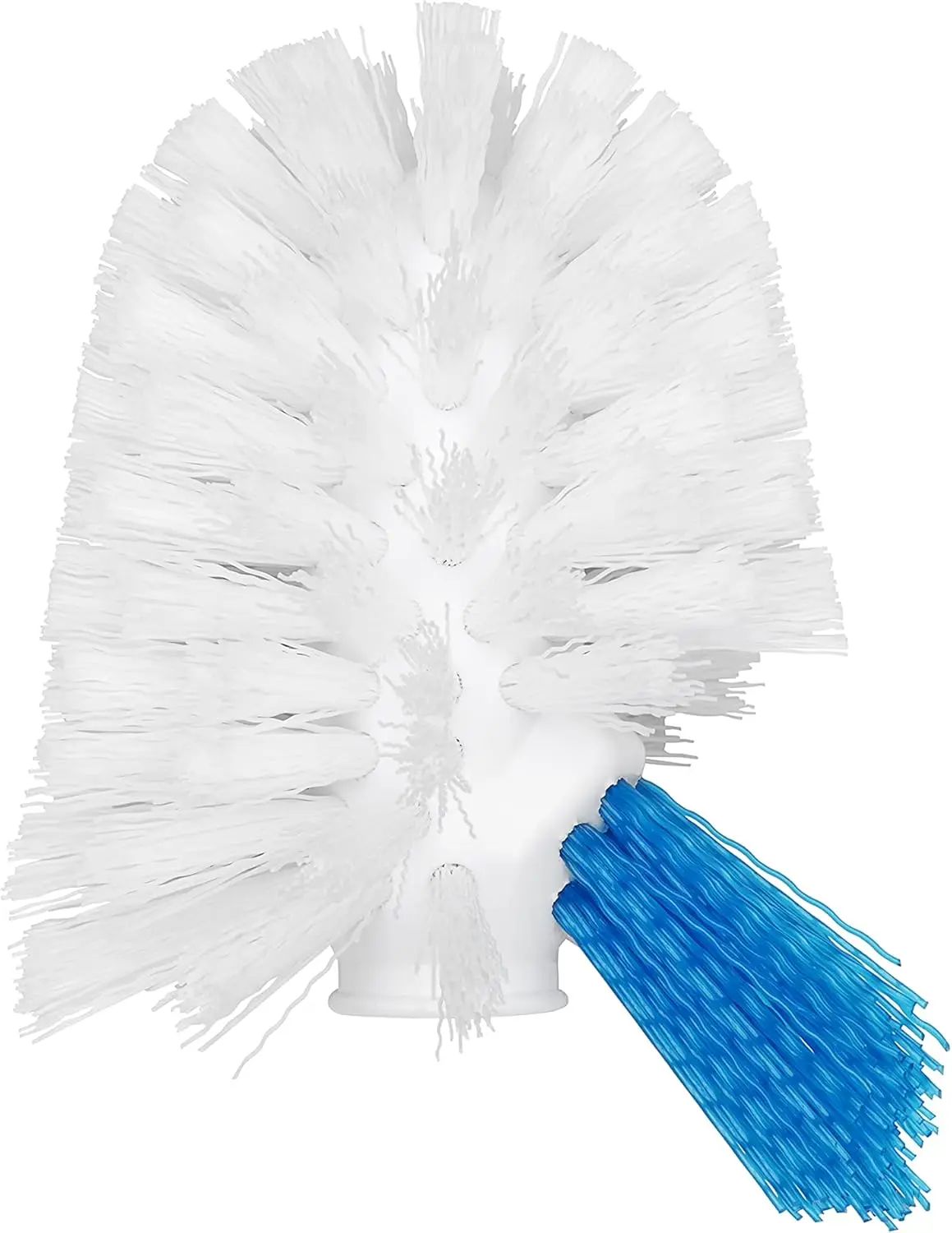 

Toilet Brush with Rim-Cleaner Replacement Head, White Plastic Handle, 10-Inch for Easy Cleaning