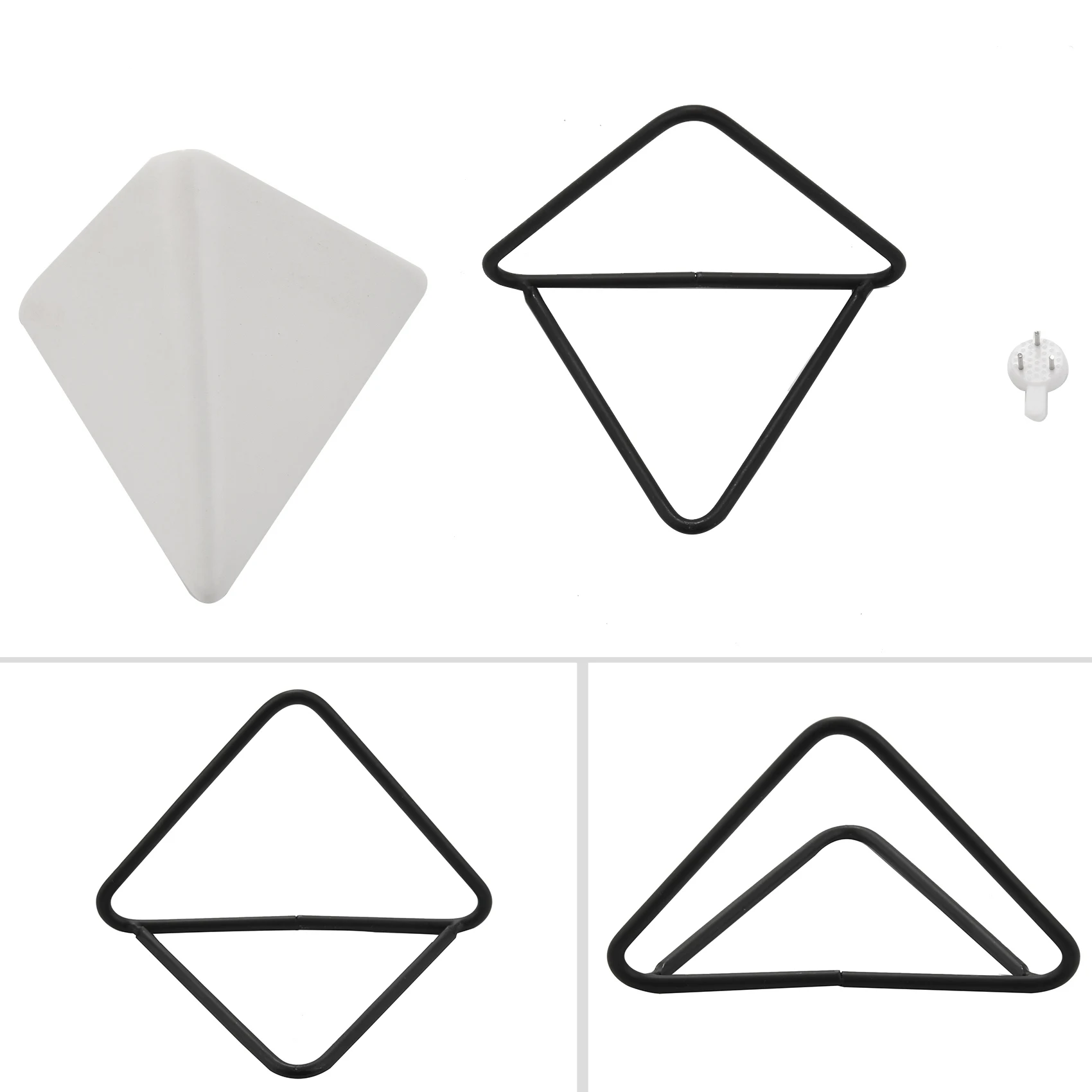 

Трехугольный настенный горшок ABHU, набор из 4 подвесных ваз для цветов, геометрический горшок, настенный декор, контейнер для воздушных растений для дома и O