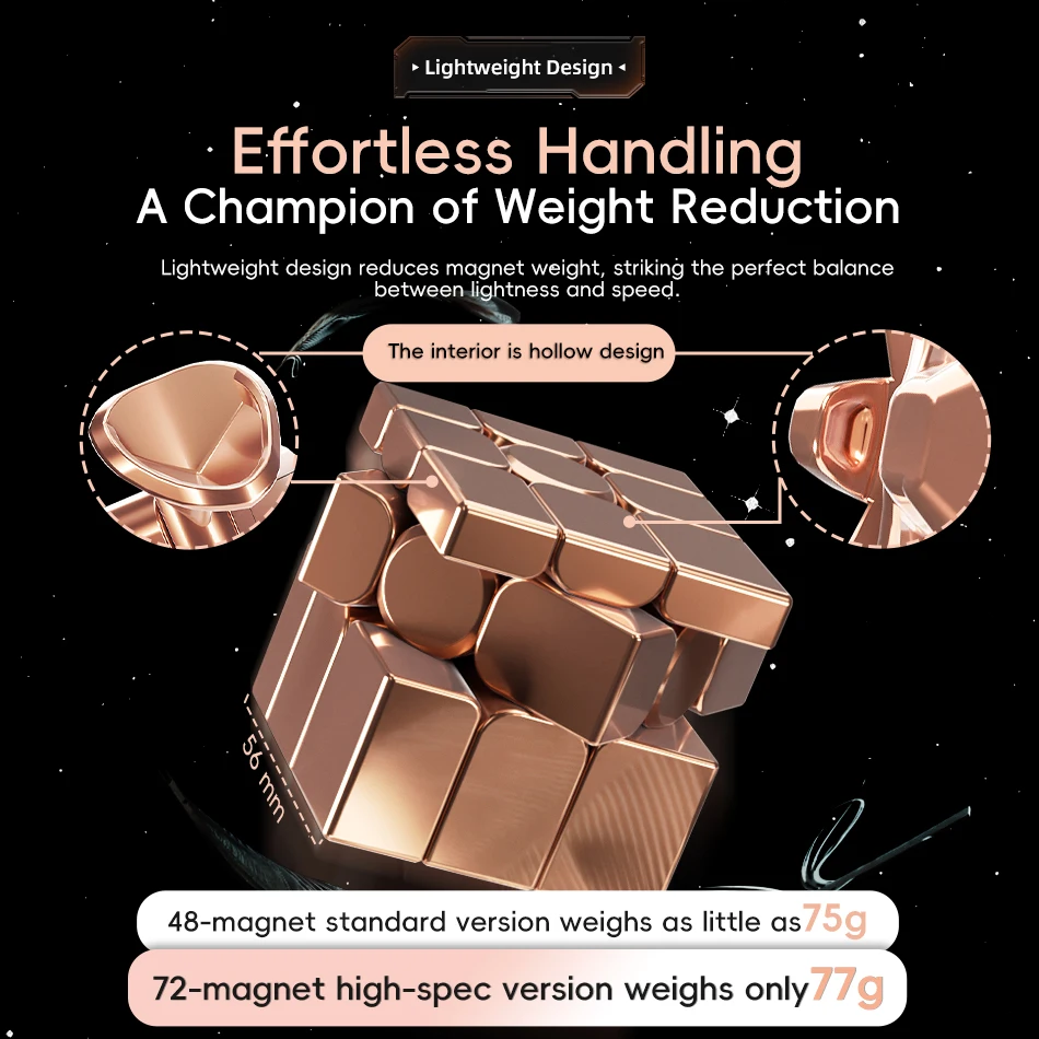 [Picube] MoYu Mirror V2 3x3 Magic Cube Puzzle Silver Gold Stickers Speed Cubes Professional Learning Toys For Children Gift