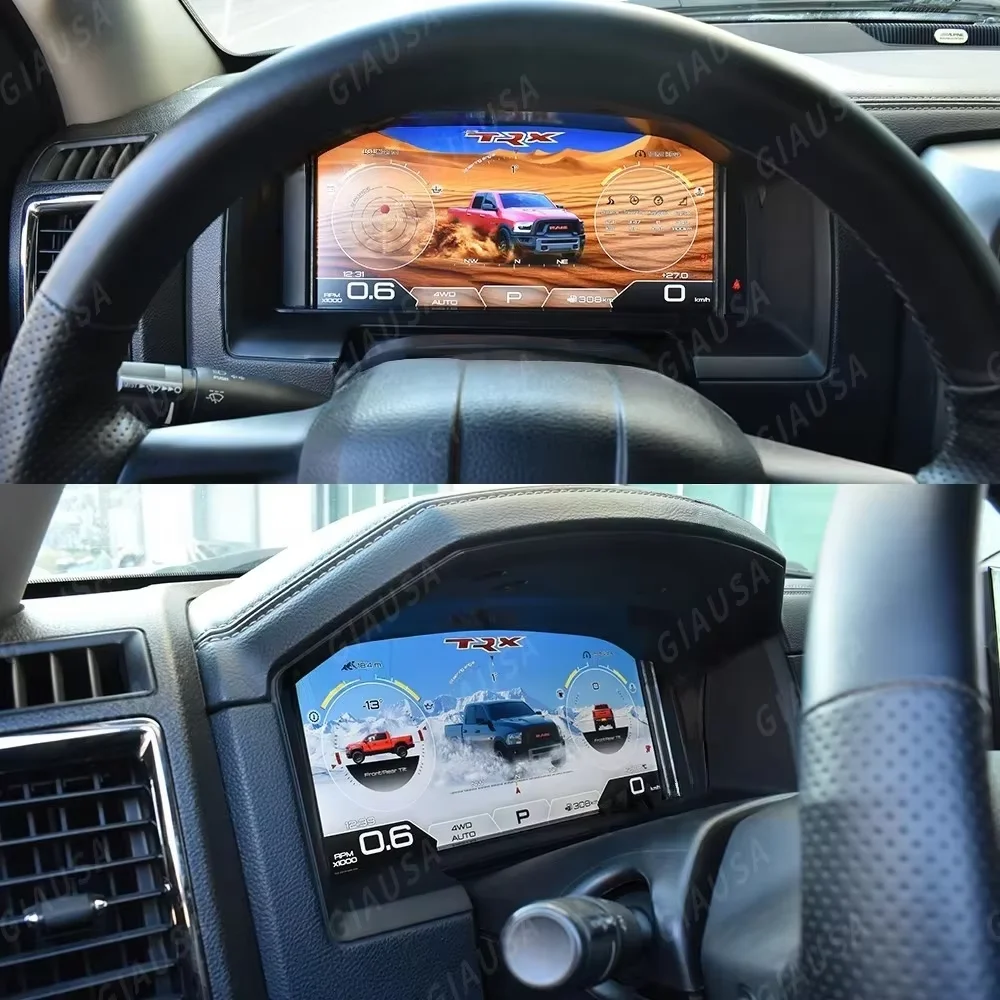 

Цифровой кластерный автомобильный спидометр для Dodge Ram 1500 2500 3500 2008-2018, замена приборов, система Linux