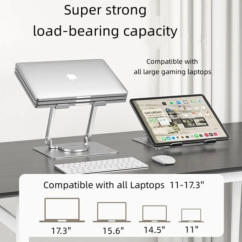 

Portable Laptop Tablet Stand Holder Universal Anti Slip Stable Metal Bracket Adjustable Laptop Riser Notebook Stand for Macbook