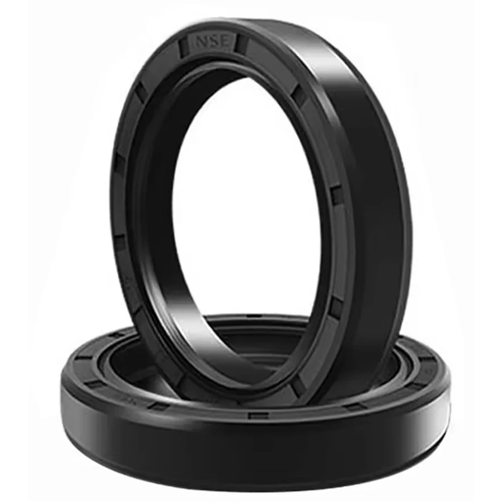10Pcs NBR OD 20-40mm ID 7-15mm Black Nitrile Rubber Shaft Oil Seal TC/TG4 Skeleton Oil Seal Ring Double/Three Lips Seal Gasket