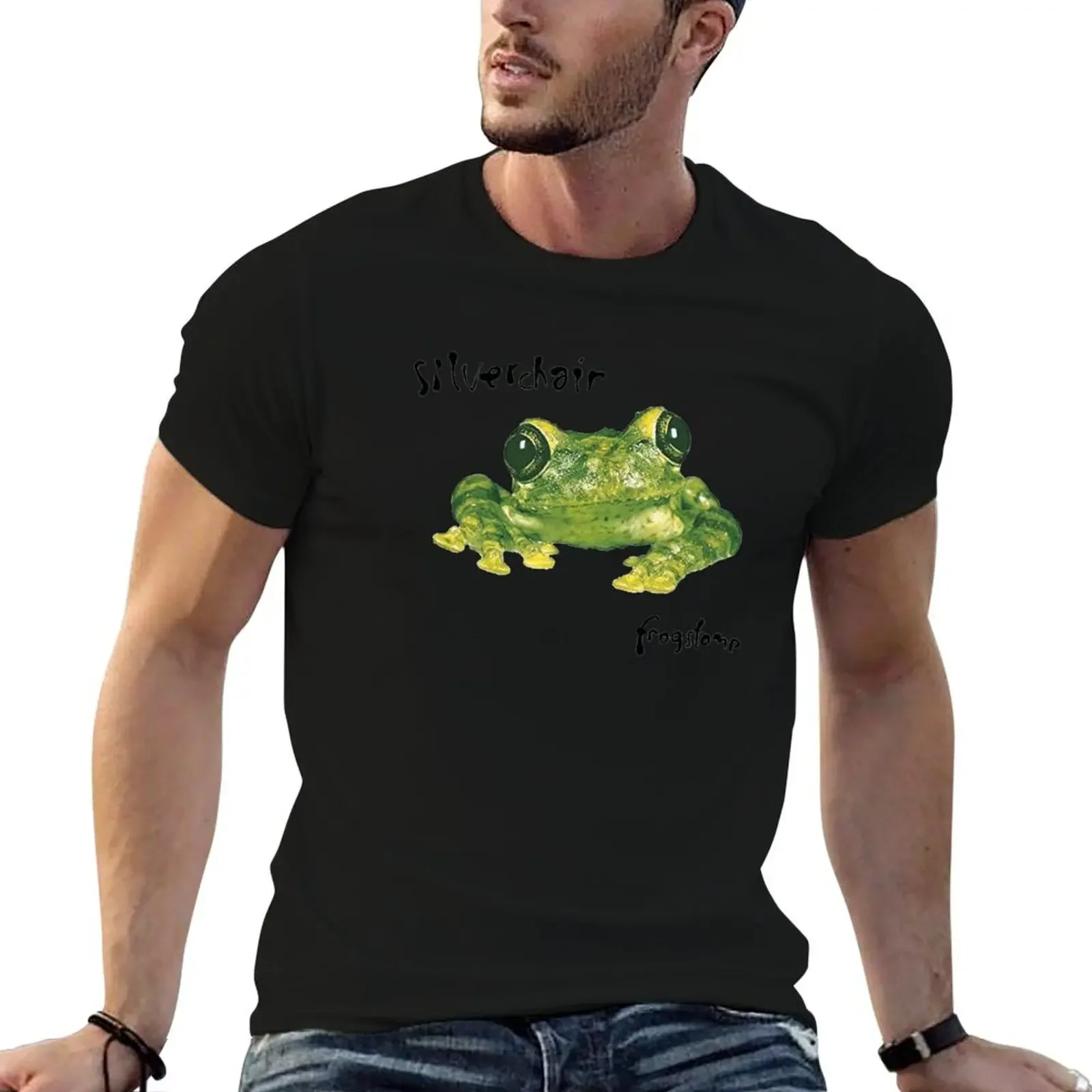 Silverchair - Frogstomp V-Neck T-Shirt blue archive customs design your own t shirts for men