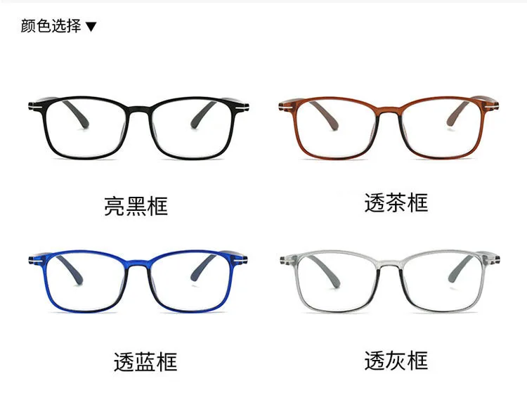 Transparente Quadratische Computer Brille Rahmen Frauen Männer Anti Blau Licht Rechteck Brillen Blockieren Optische Spektakel Brillen – Detail 7