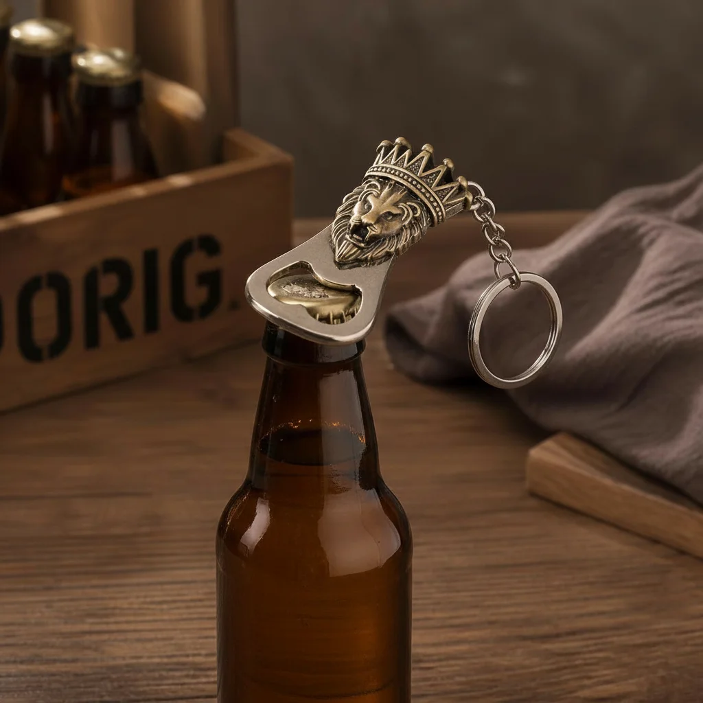 Frog Wolf Turtle Bottle Opener Hanging Pendant Mini Pocket Metal Lion Keyring Metal Key Holder Beer Opener Keychain Party Favor