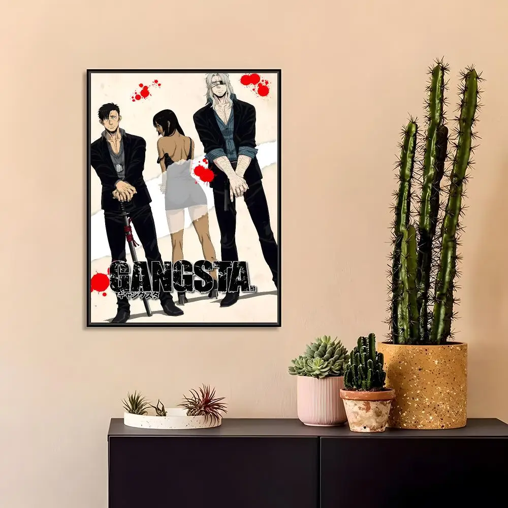 GANGSTA Painting Calligraphy Poster For Living Room Bar Decoration Home Decoration Canvas Painting