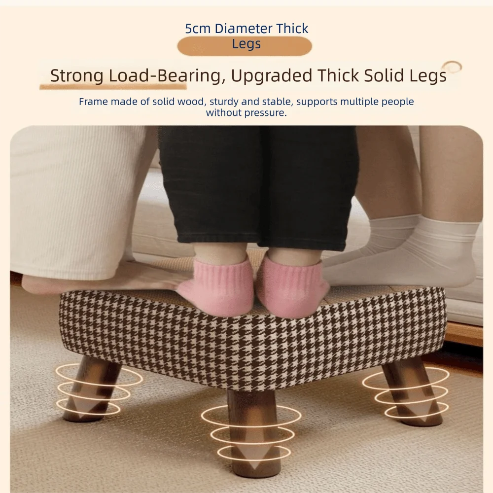 soft-upholstered-seat-low-stool-compact-design-lightweight-soft-pack-stool-high-end-look-sturdy-wooden-legs-shoe-changing-stool