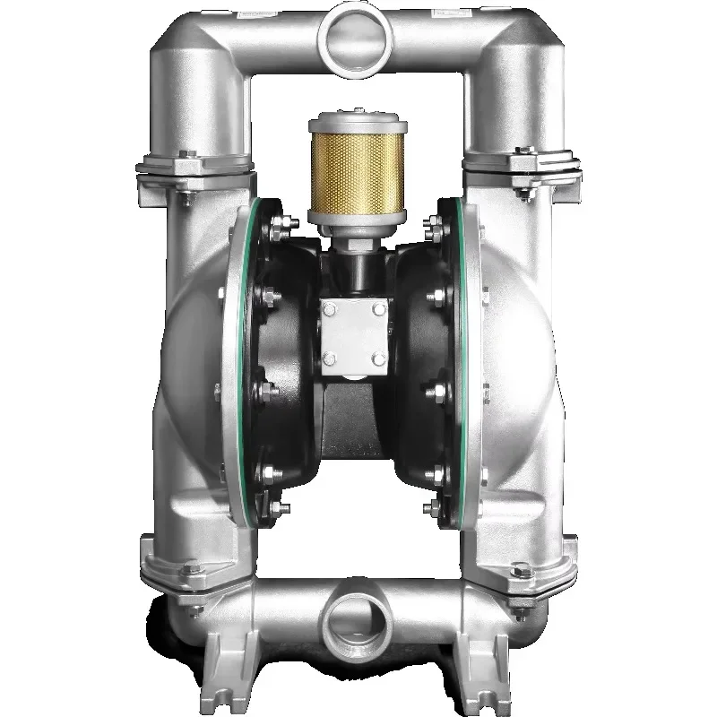 【Mais vendido】 Bomba de alta pressão de água de diafragma aro duplo de ar pneumático de aço inoxidável de 2 polegadas