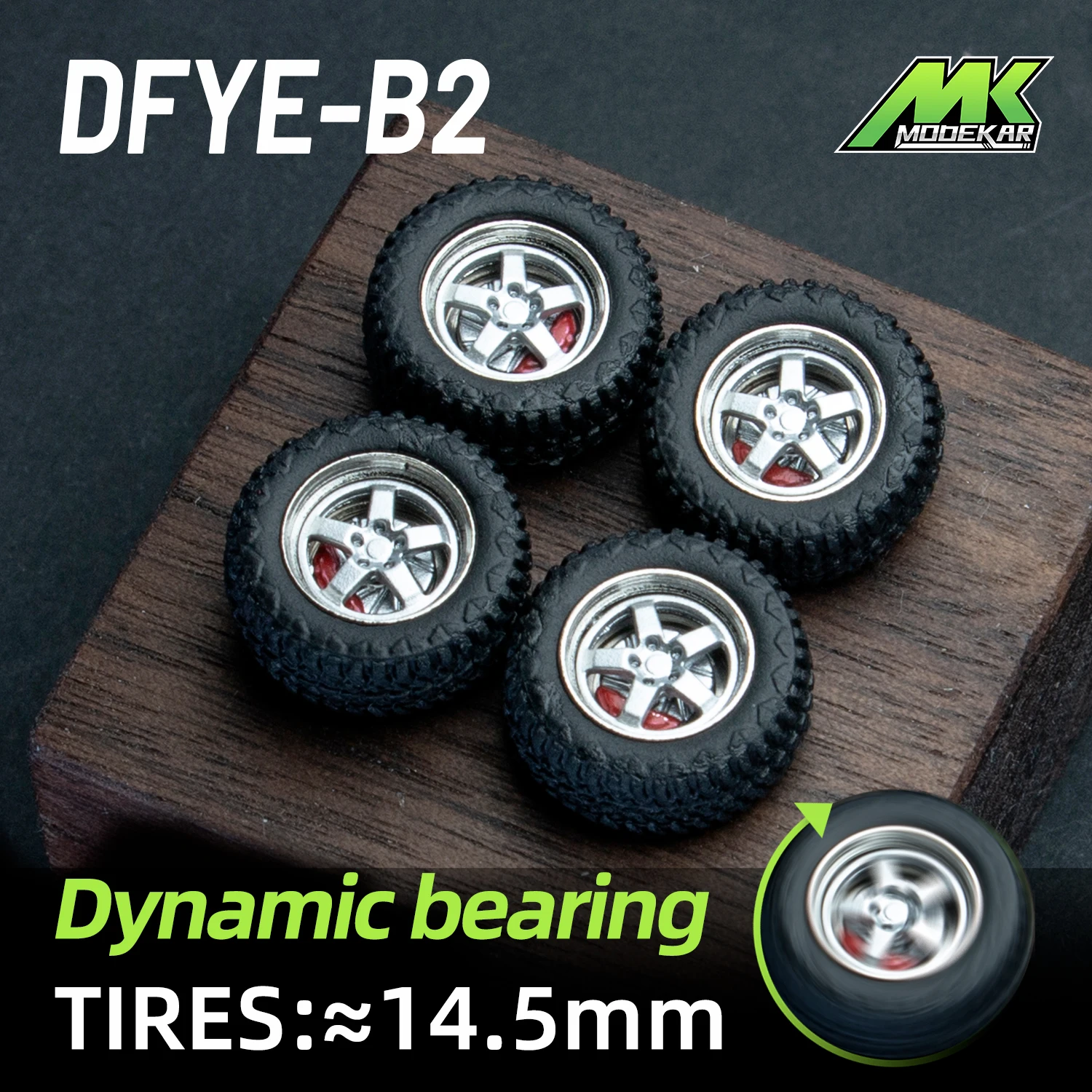 1/64 scale Dynamic bearing wheels Off-road wheels Tuning wheels Car models Rotating disc brake calipers Metal wheels bearing