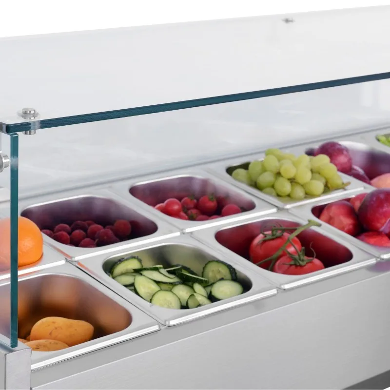 Commercial Salad Bar Counter Display Fridge Refrigerator