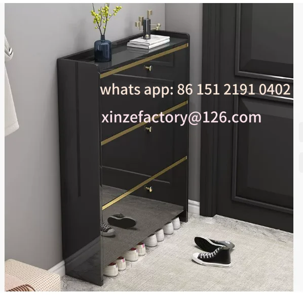 

Customizable Shoe Cabinet w/ 2/3 Flip Drawers Shoe Storage Cabinet for Entryway Free Standing Shoe Storage Organizer fo