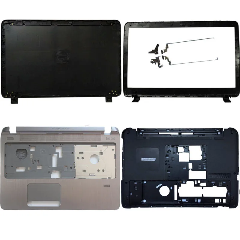 For HP Probook 450 455 G2 LCD top cover case/LCD Bezel Cover/Palmrest Upper NO touchpad/Bottom case cover 791689-001/LCD hinges