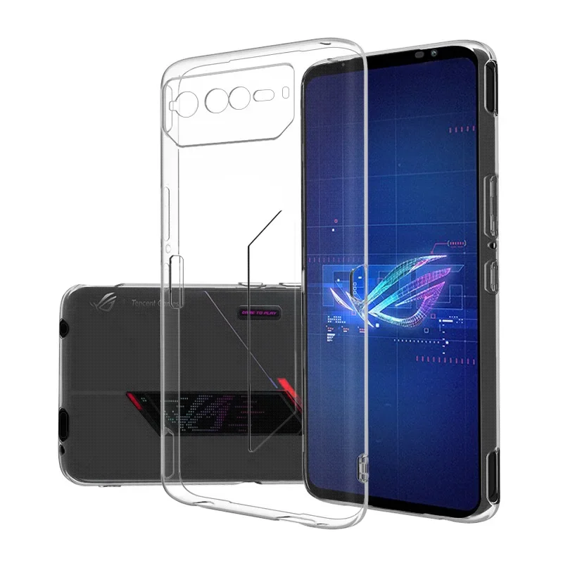 Simple Slim Soft TPU Clear Transparent Phone Case On For ASUS ROG Phone 6 Pro Phone6 Pro Cover Fundas Capa