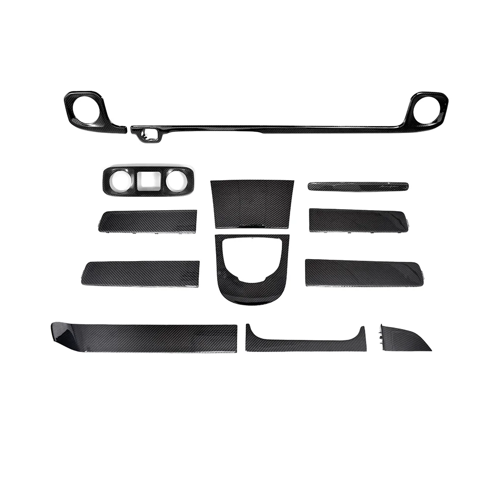 

New Interior Center Console 13PCS Bright Black for G-Class W464 Including Signature Edition Armrest Car Interior Accessories