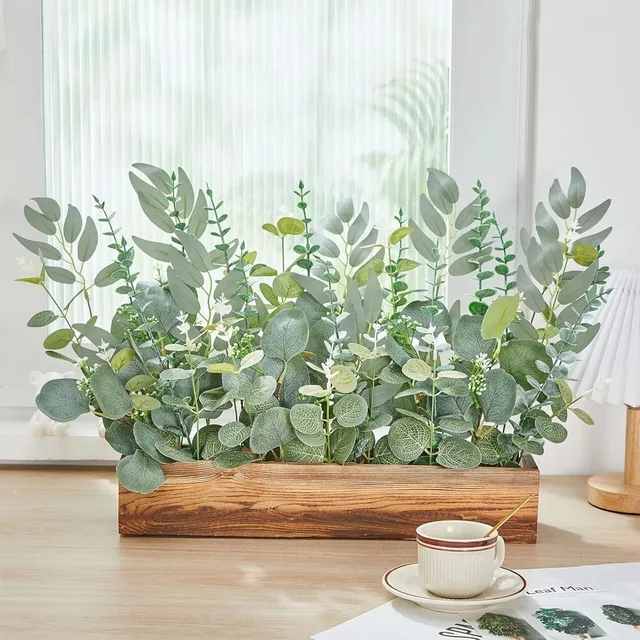 20pcs Eucalyptus Leaves Stems Artificial Plant Bouquet Fake Flowers for Home Decor DIY Floral Arrangement Wedding Decoration 3 20pcs Eucalyptus Leaves Stems Artificial Plant Bouquet Fake Flowers for Home Decor DIY Floral Arrangement Wedding Decoration 3
