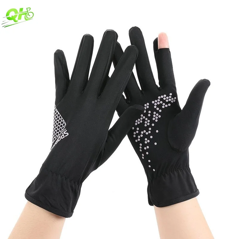 

Women Summer Gloves Sunscree Cycling Electric Bike Touchscreen High Elasticity Breathable электровелосипе Sun Protection Gloves