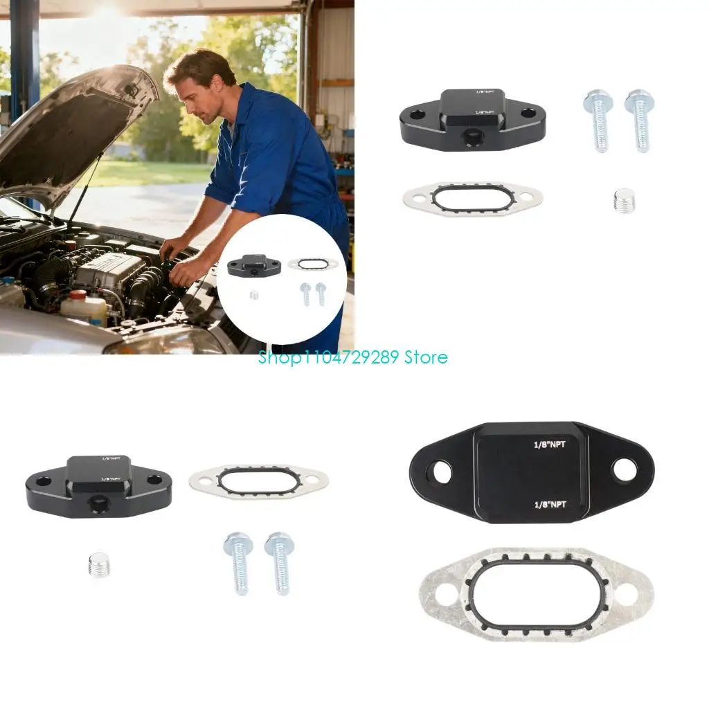 

D8KE Upgraded Oil Cooling Bypass Cover Set Boosting Engine Lubrication and Oil for Intense Racing Conditions