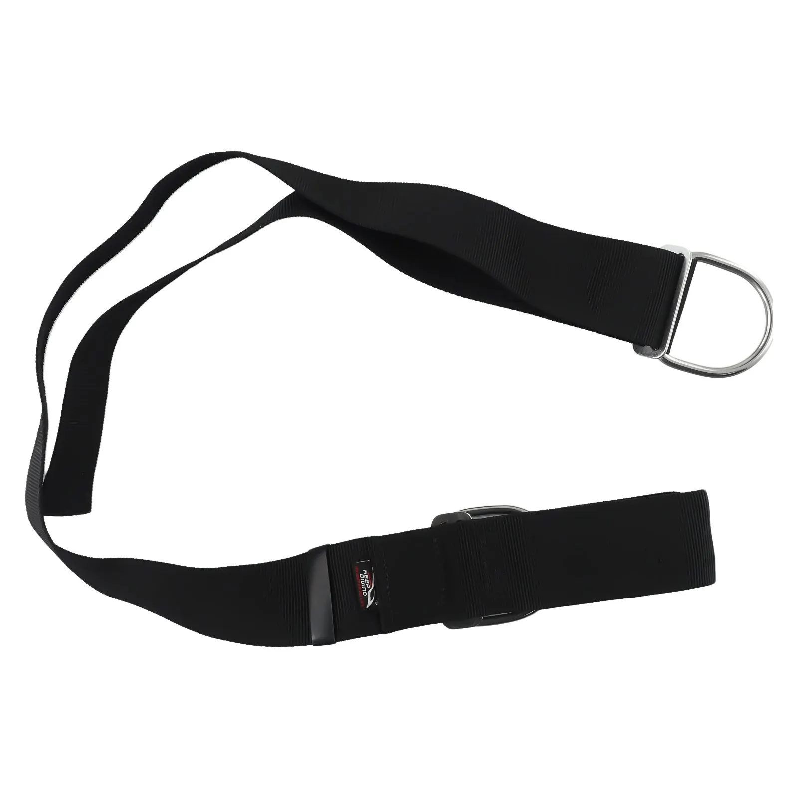 Technical Diving Crotch Strap for BCD Features Adjustable Rubber Tail Ring and Soft Nylon for Enhanced Comfort