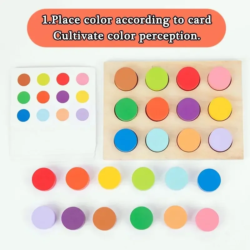 Kinder Montessori Farbe Pfeil Richtung Bord Spielzeug Holz Sortierer Eltern-kind-Interaktive Denken Ausbildung Puzzle Spiel Geschenk