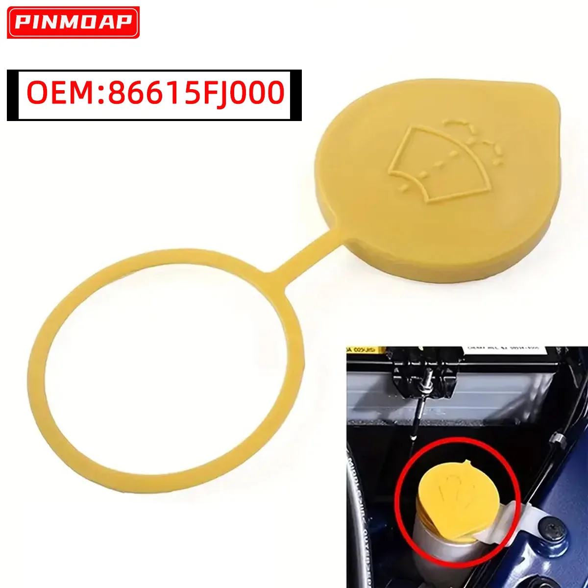 

PINMOAP автомобильный стеклоочиститель крышка для бутылки с водой подходит для Subaru Forester Impreza Crosstrek WRX STI крышка чайника автомобиля 86615FJ000