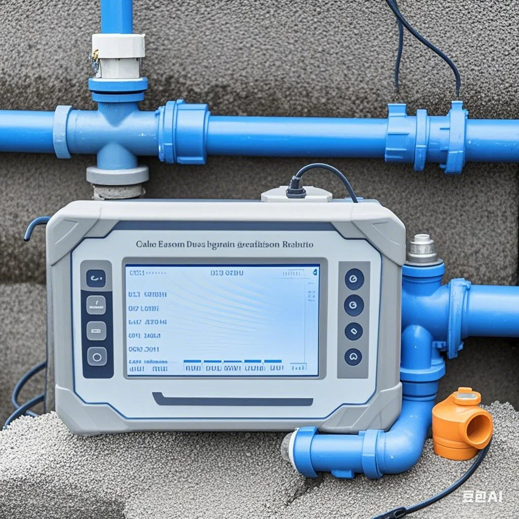 

ALIYIQI AMLS-C-2000 Color Screen Water Leakage Detector Groundwater Pipeline Leakage Household Depth 2m Water Pipe Leak Detector