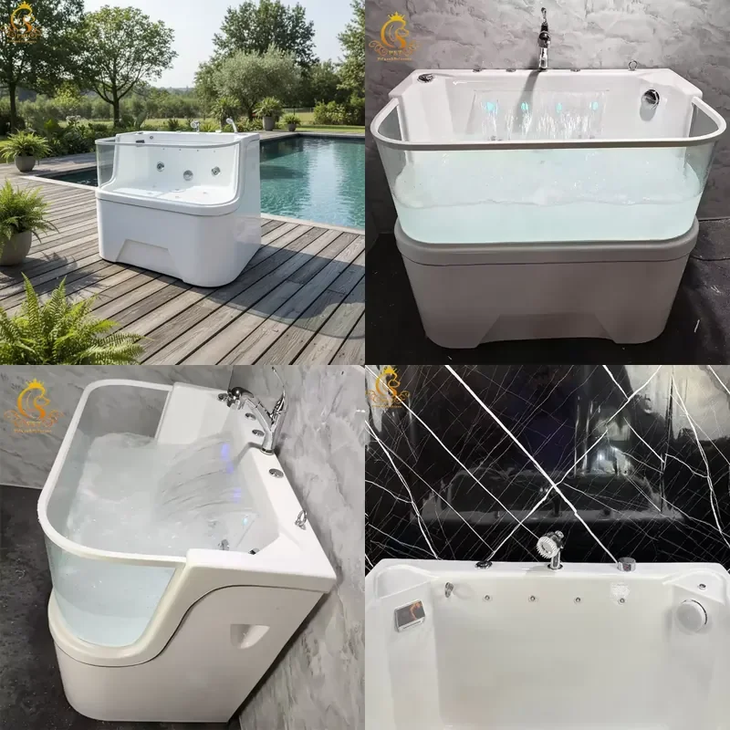 for EUR PET Acrylic Pet Grooming Spa Bath with Ozone and Milk Bath Waterfall for Pet Grooming Salon