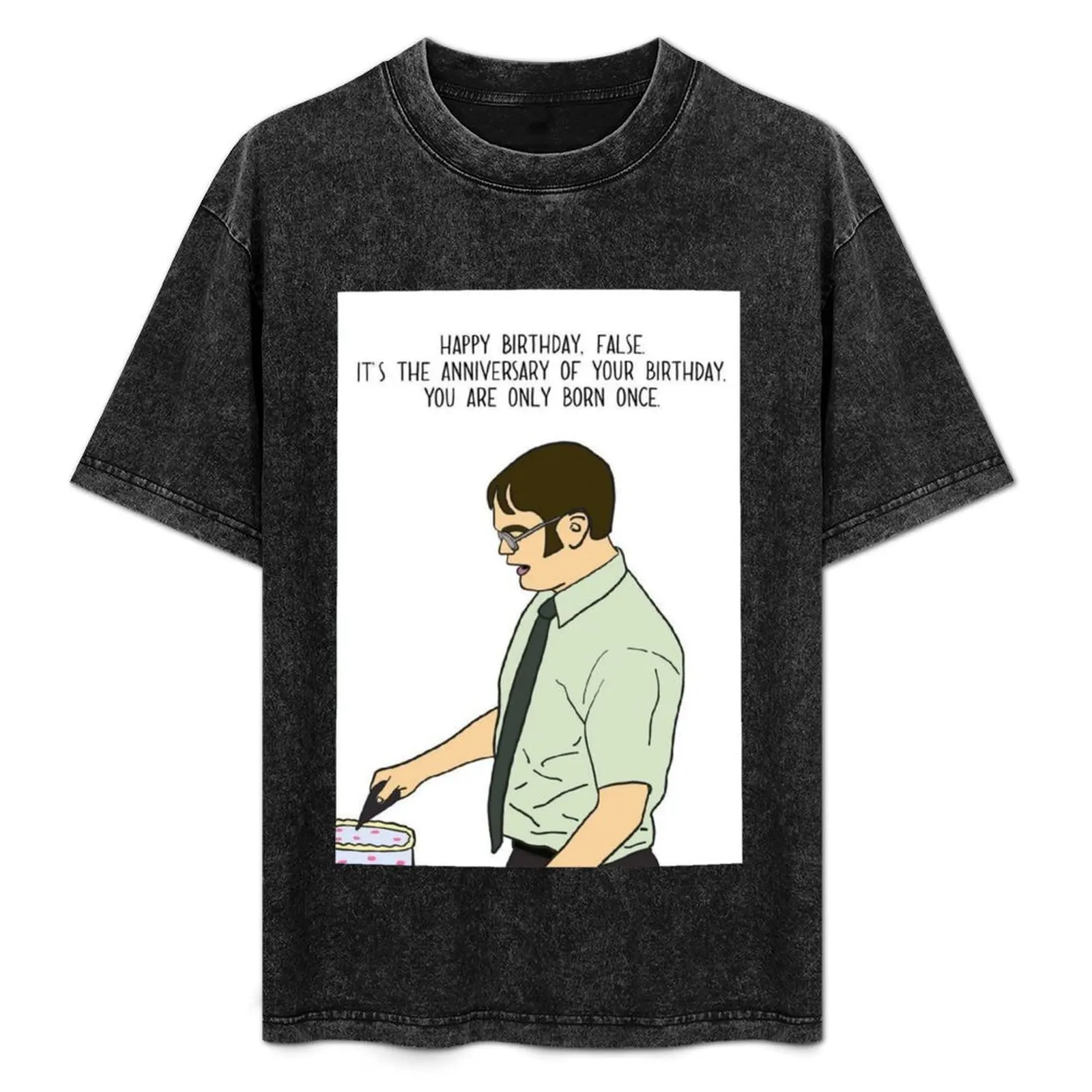 

Happy Birthday From Dwight T-Shirt High Elasticity Sports T-Shirt