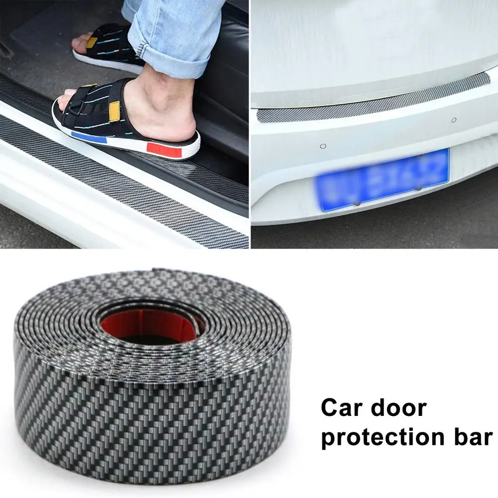 Wrap Vinyl Car Door Sill Guard Premium Carbon Fiber Car Door Edge Guards Automotive Protection Anti-collision for Auto