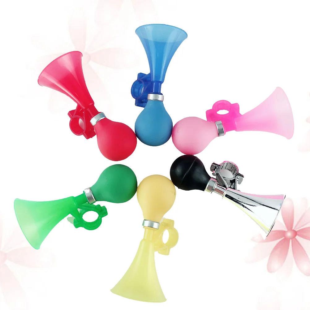 

6Pcs Air Horn Bike Bell Cycling Bell Lightweight Easy Install Handlebar Ringer for Folding Cruiser Bikes