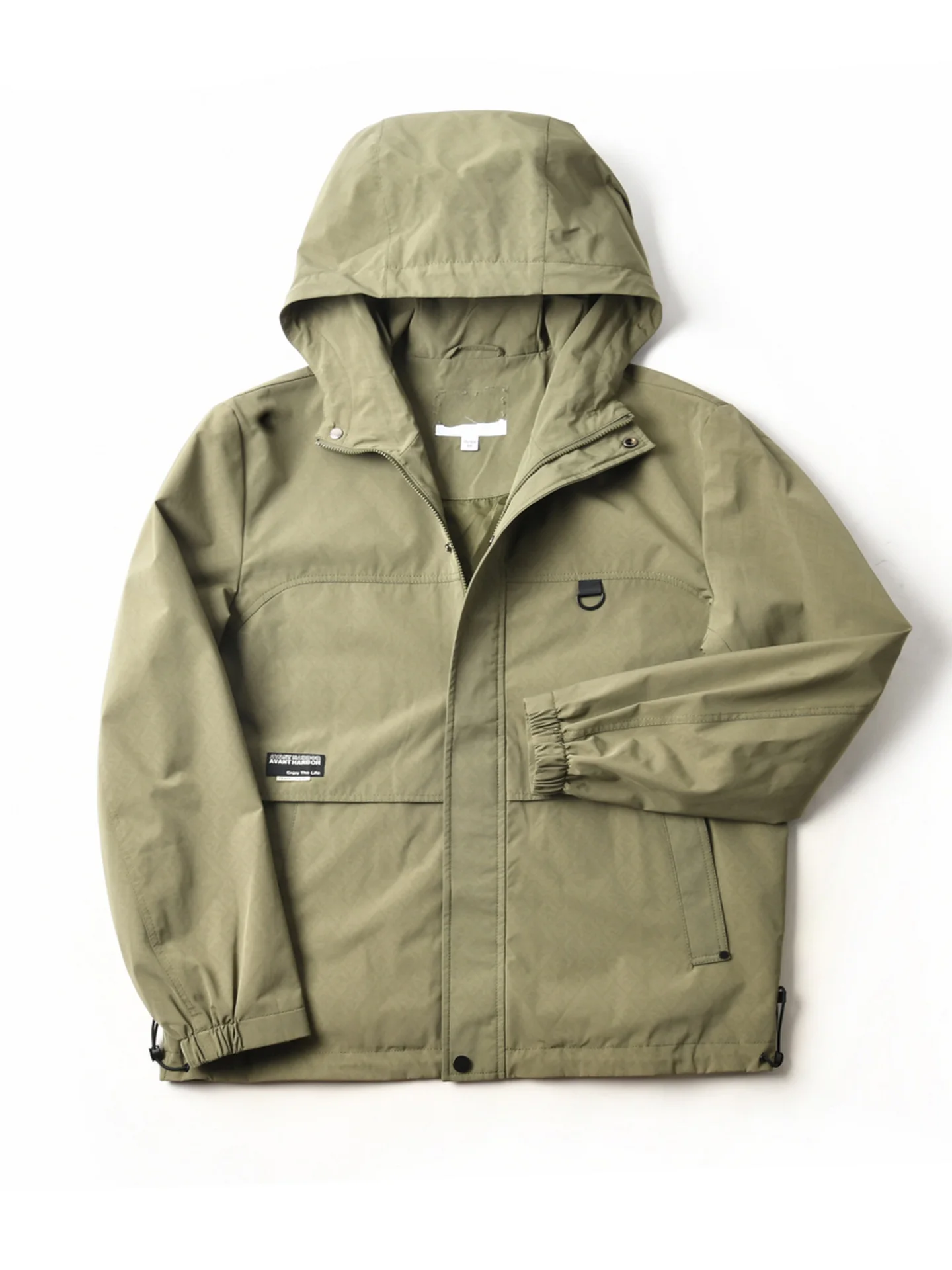 Men's Casual Hooded Soft  Jacket Breathable Windproof Loose Fit Autumn Workwear Outerwear Polyester Nylon Fabric