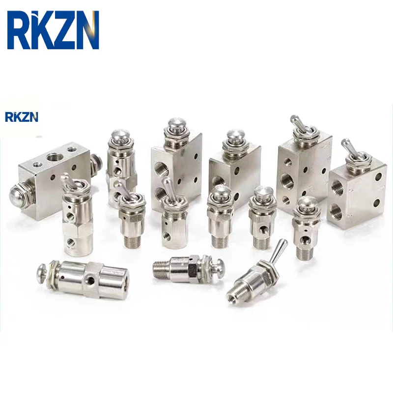 Air Pneumatic Mechanical Valve 2 Position 5 Way Toggle Button Switch TAC2-41V 31V 41P 31P 41PP TAC-4V 4P 3P 3V TV-3S