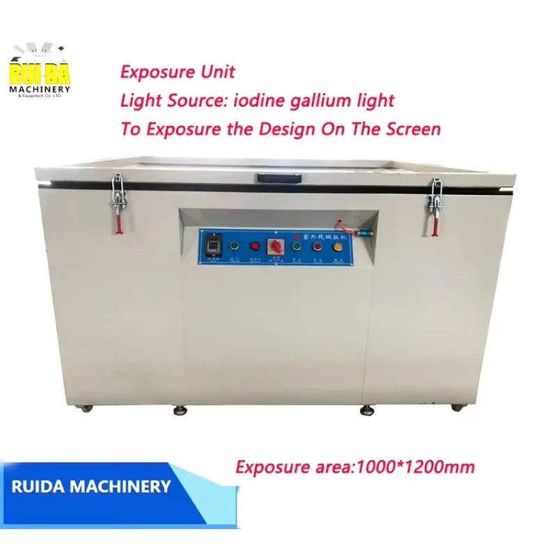 100*120cm Screen Exposure Machine Exposure Unit With Vacuum Exposuring For Screen Printing