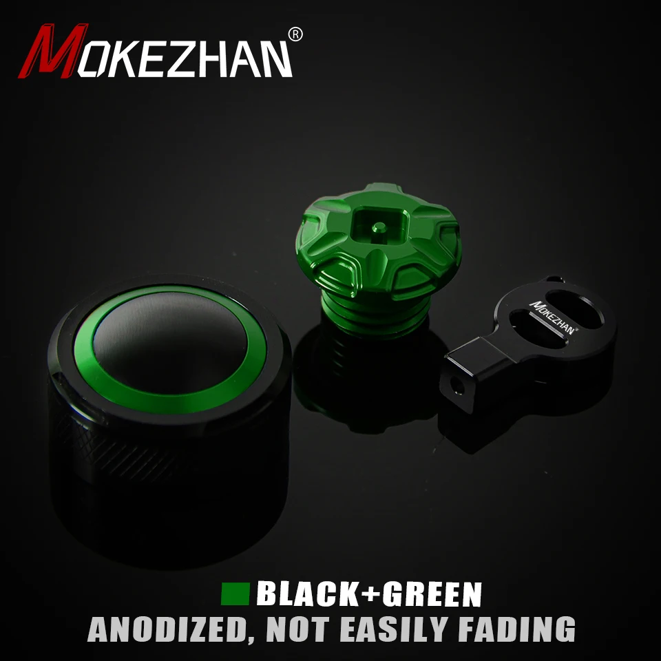 

Motorcycle Accessories Rear Brake Fluid Reservoir & Oil filler Cover Cap FOR KAWASAKI Ninja ZX-4RR ZX-4R ZX4RR ZX4R ZX-25R ZX25R