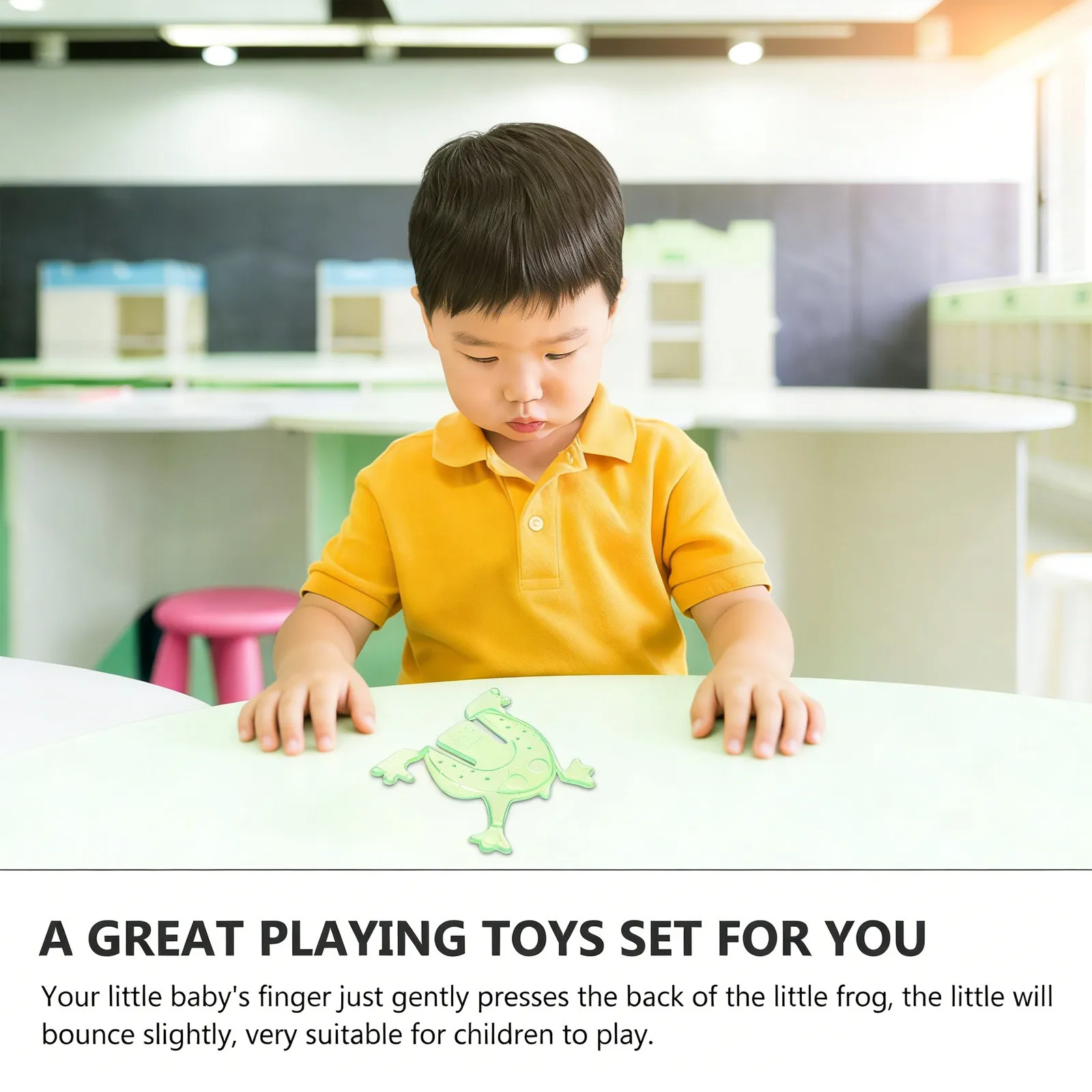 100Pcs Mini Jumping Frogs Plastic Safety Non Toxic Kids Birthday Party Favors Finger Pressing Games Fun Gifts Mini