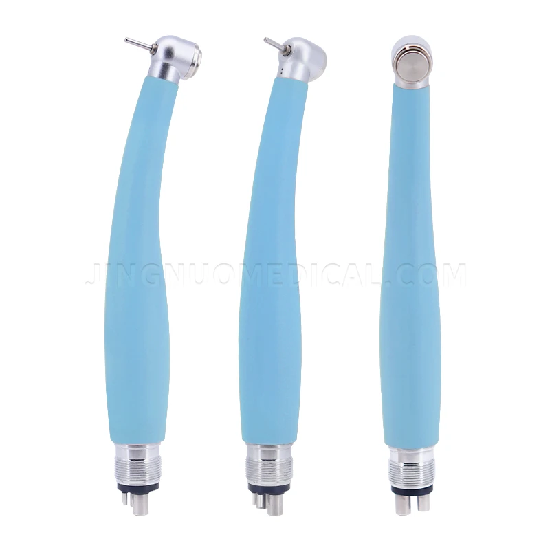 Pièce à main dentaire bleue à grande vitesse rapide, bouton poussoir de pulvérisation d'eau, roulements en céramique à 2/4 trous, stylo à haute Rotation, nanotechnologie pour dentiste